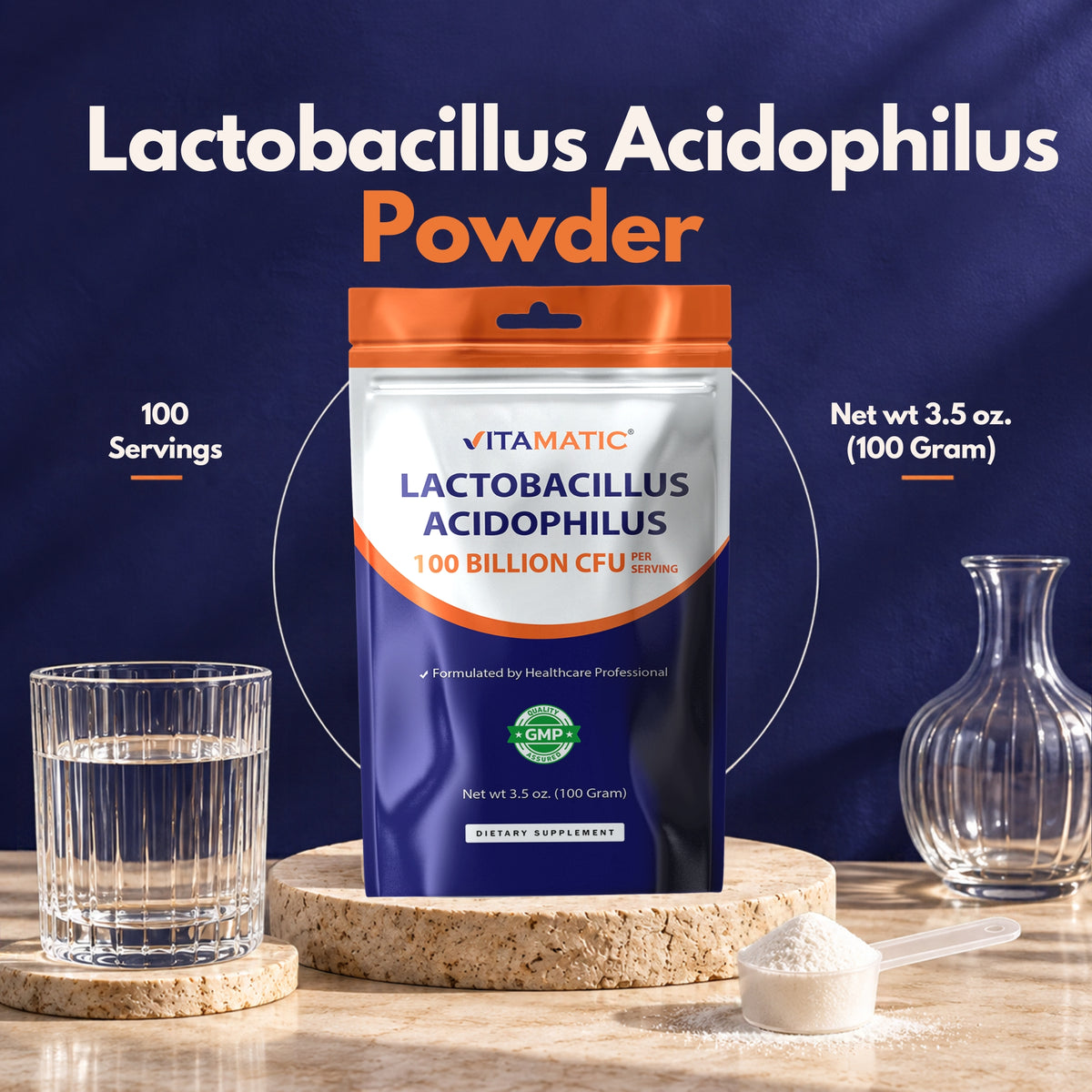 Lactobacillus Acidophilus 100 Billion CFU Powder
