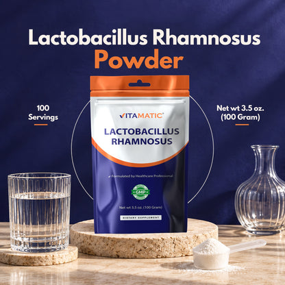 Lactobacillus Rhamnosus Probiotic Powder, 100g Pouch