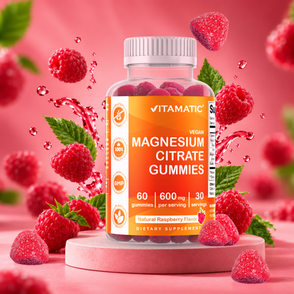 Vitamatic Magnesium Citrate 600mg, 60 Vegan Gummies