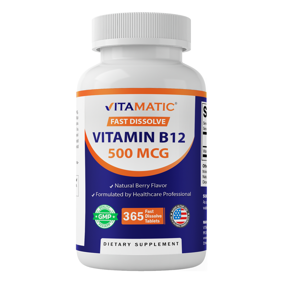 B12 500 mcg Fast Dissolve Tablets