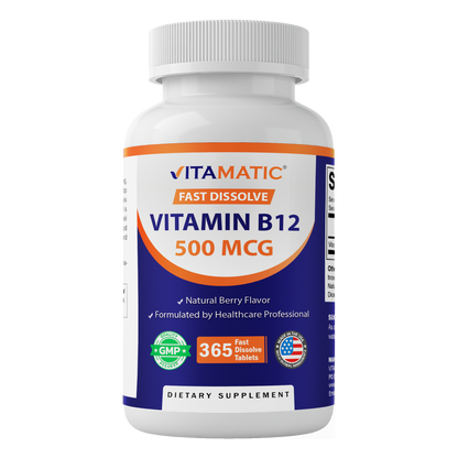 B12 500 mcg Fast Dissolve Tablets