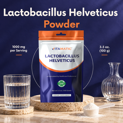 Lactobacillus Helveticus Probiotic Powder, 100g Pouch