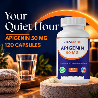Apigenin 50 mg, 120 Capsules