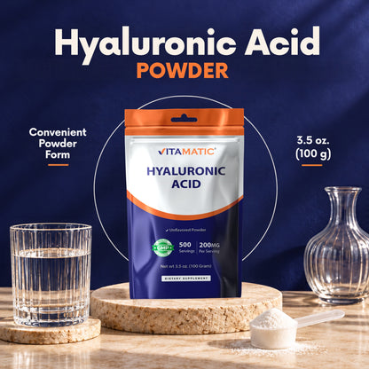 Hyaluronic Acid Powder, 100g Pouch