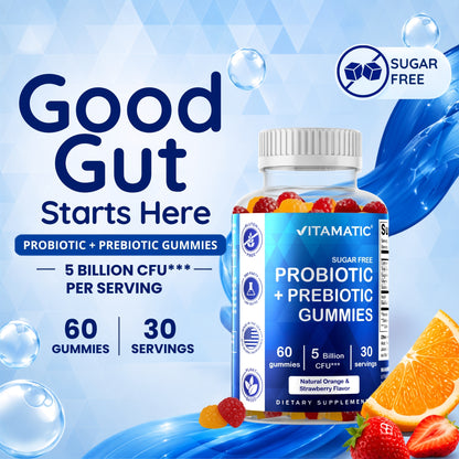 Vitamatic Sugar Free Probiotic 5 Billion CFU, 60 Gummies