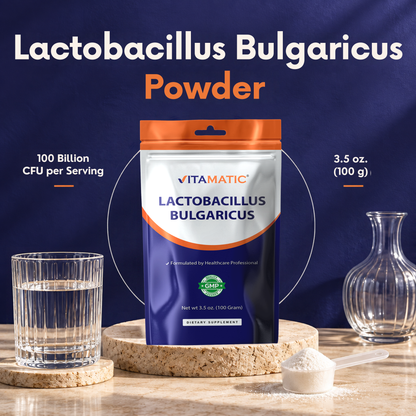 Lactobacillus Bulgaricus Probiotic Powder, 100g Pouch