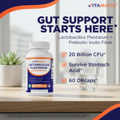 Lactobacillus Plantarum 20 Billion - 60 DR Capsule