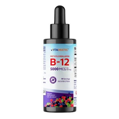 Liquid B12 Methyl B12 5000 mcg 2 OZ