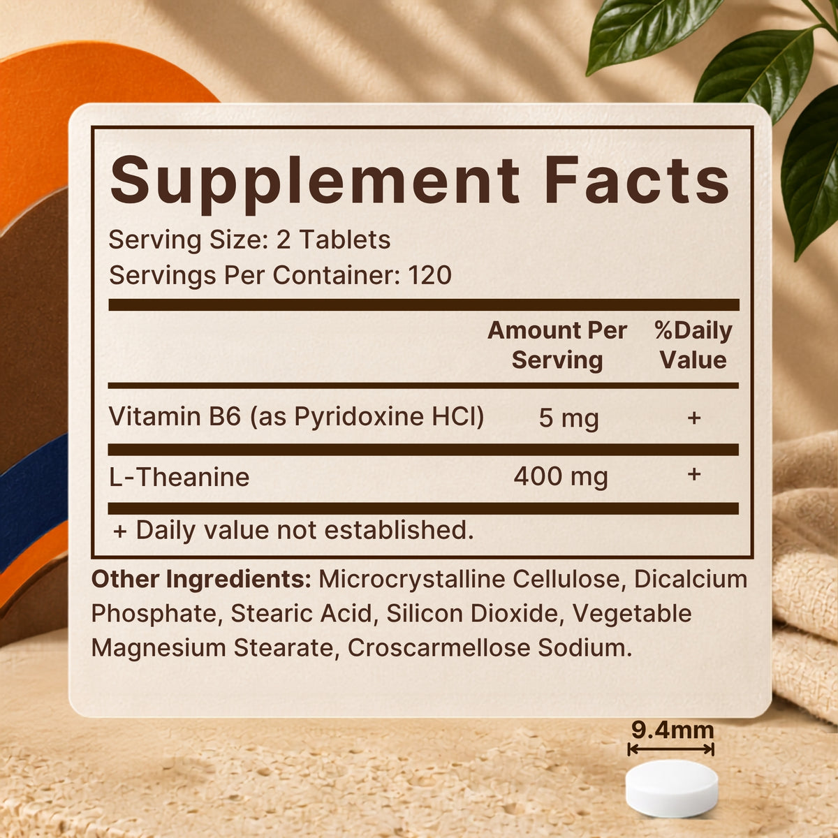L-Theanine 400mg per Serving, 240 Tablets