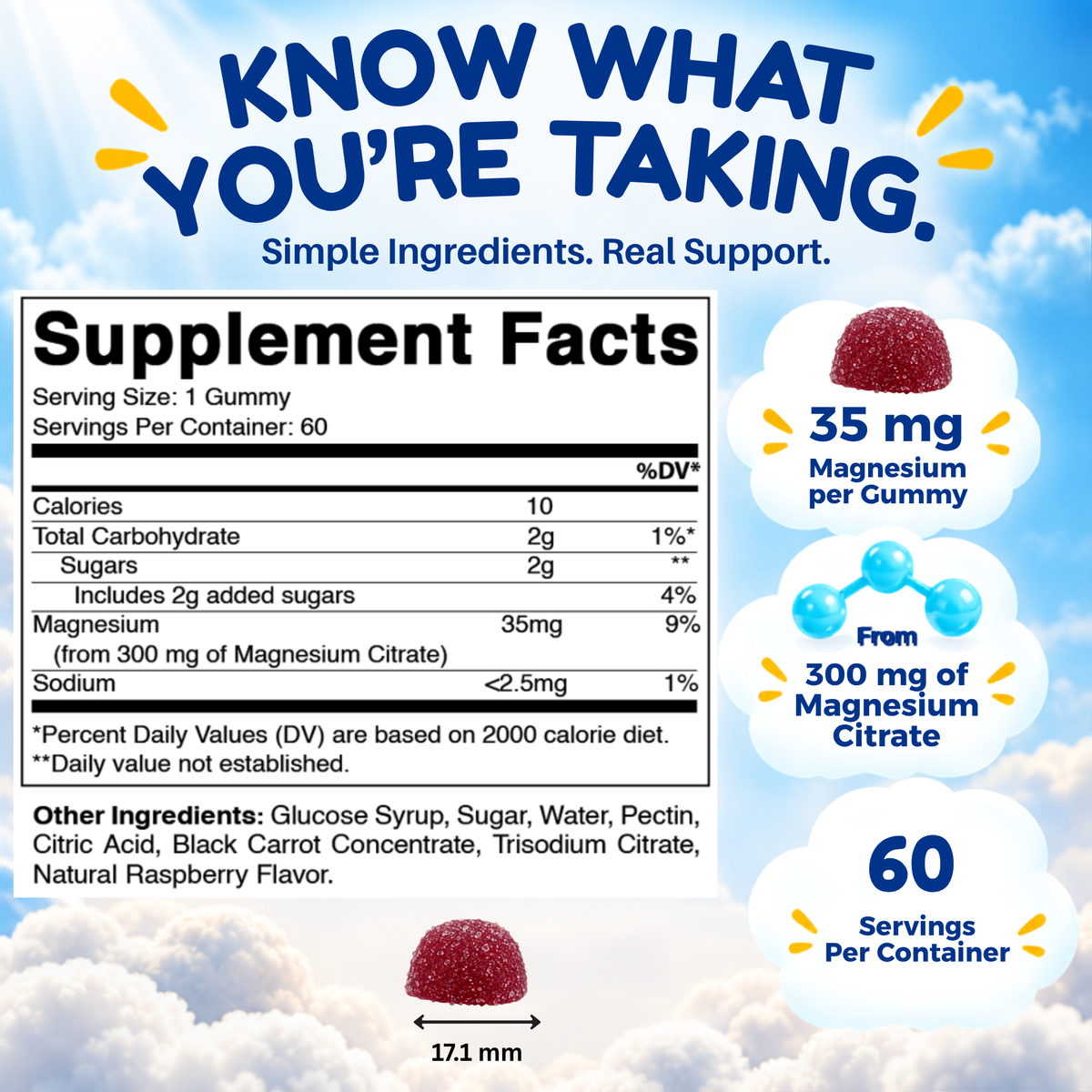 Vitamatic Sugar Free Kids Melatonin 1mg, 90 Gummies