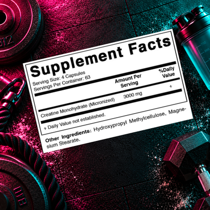 Micronized Creatine Monohydrate Capsules