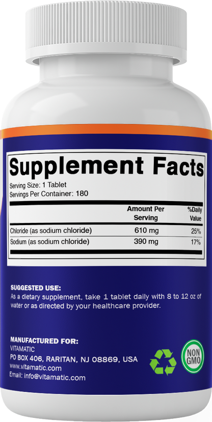 SODIUM CHLORIDE 1000 MG TABLETS PRODUCT SUPPLEMENTS FACTS SIDE 