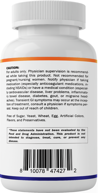 Vitamatic Vitamin B3 Niacin 500 mg caution label with safety information, free-from statement, storage instructions, and barcode.