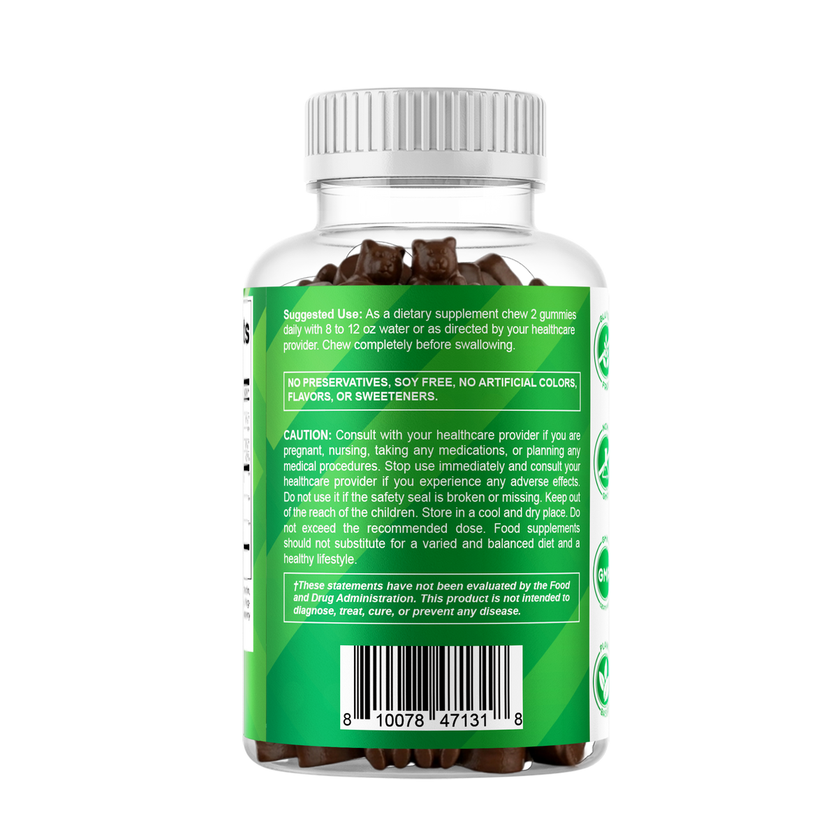 Vitamatic Irish Sea Moss Vegan Gummies, 60 Gummies