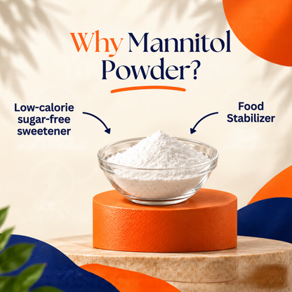 Mannitol Powder 1000mg Per Serving, 500g Pouch