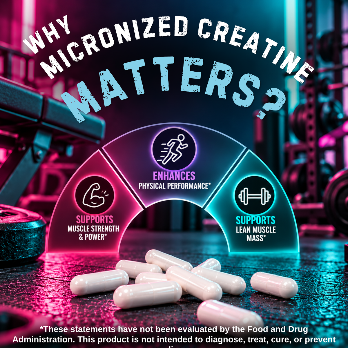 Micronized Creatine Monohydrate Capsules