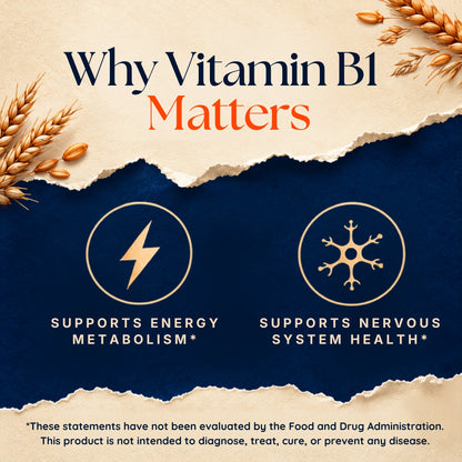 Vitamatic Vitamin B1 Thiamine 500mg, 120 Capsules