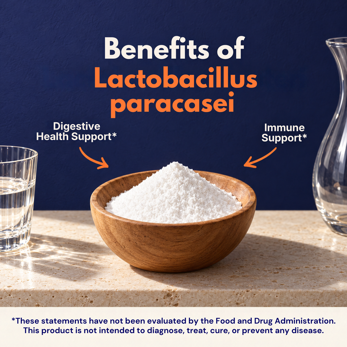 Lactobacillus Paracasei Probiotic Powder, 100g Pouch