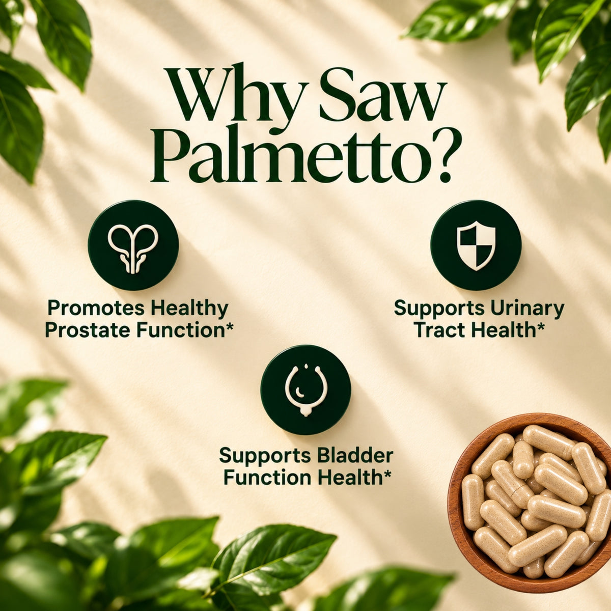 Saw Palmetto Extract, 180 Veg Capsules