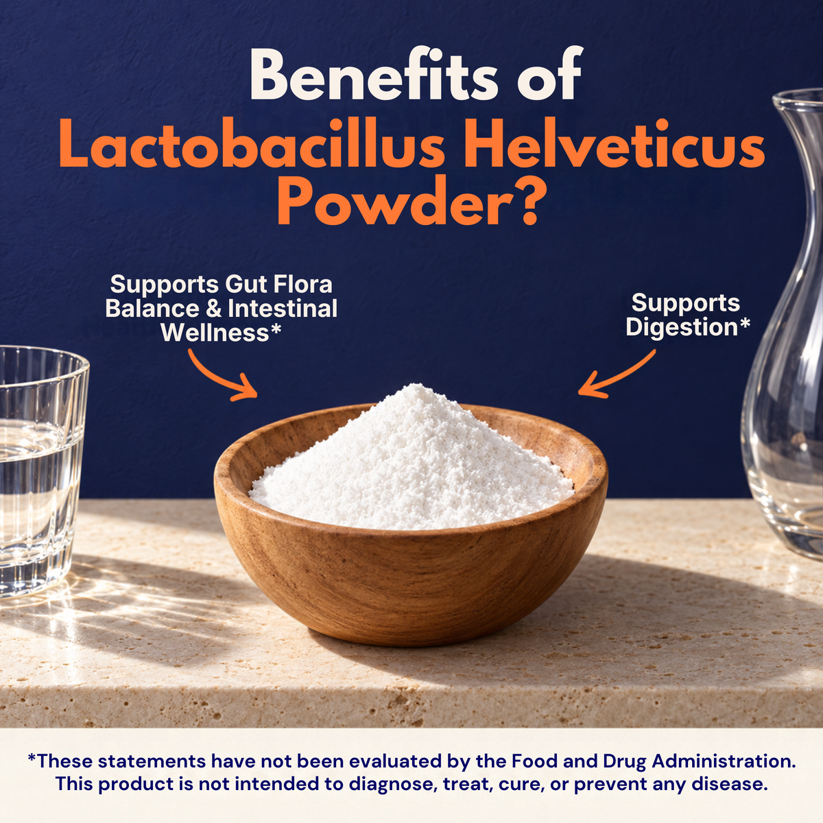 Lactobacillus Helveticus Probiotic Powder, 100g Pouch