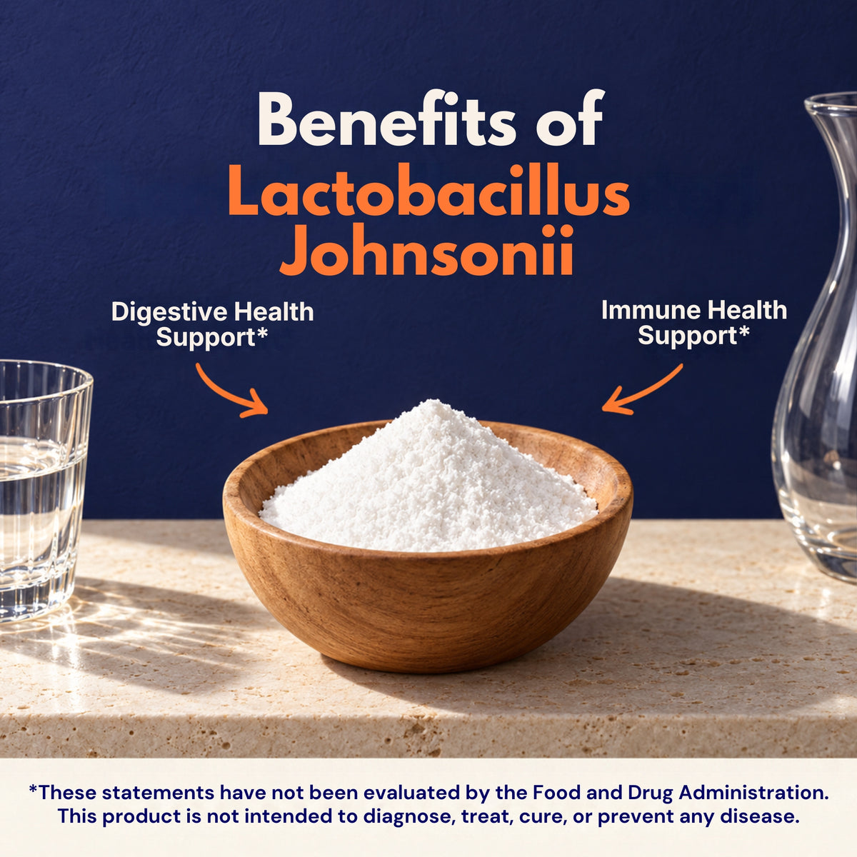 Lactobacillus Johnsonii Probiotic Powder, 100g Pouch