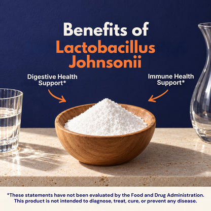 Lactobacillus Johnsonii Probiotic Powder, 100g Pouch