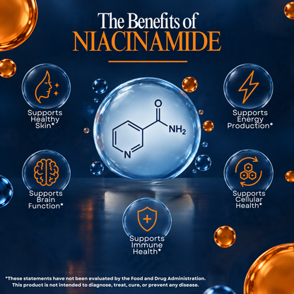 Vitamatic Niacinamide 500mg Vitamin B3, 240 Tablets