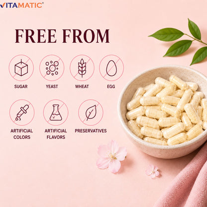 Vitamatic Lactobacillus Crispatus 10 Billion CFU with XOS Prebiotic - 60 Delayed Release Capsules