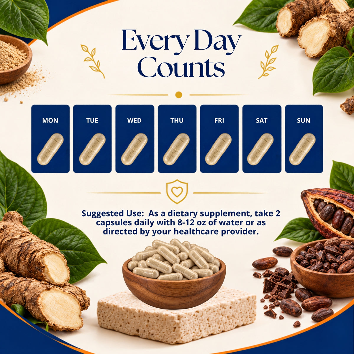 Kava Kava Extract 1000mg per Serving, 120 Veg Capsules