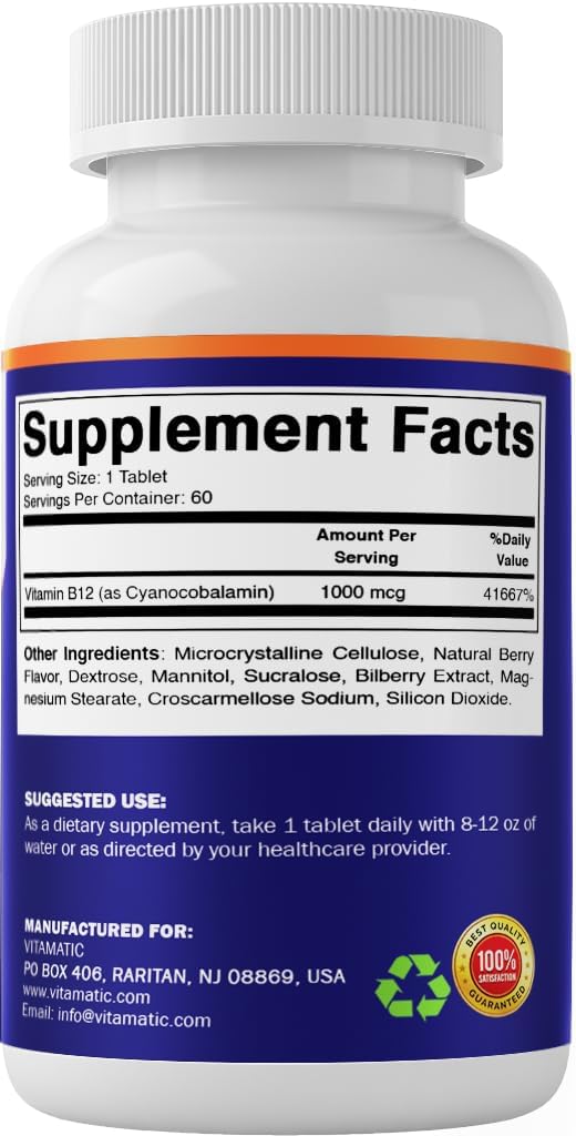 Vitamin B12 1000 mcg Tablets