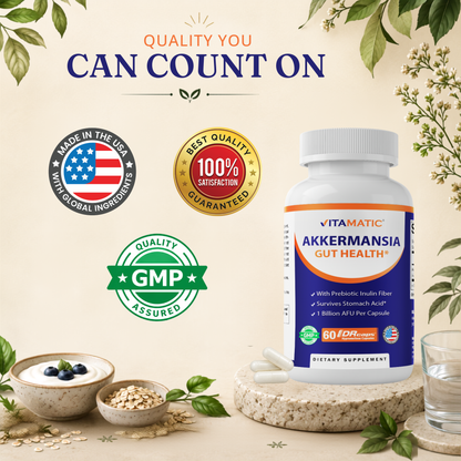 Vitamatic Akkermansia Muciniphila Gut Health, 60 DR Capsules
