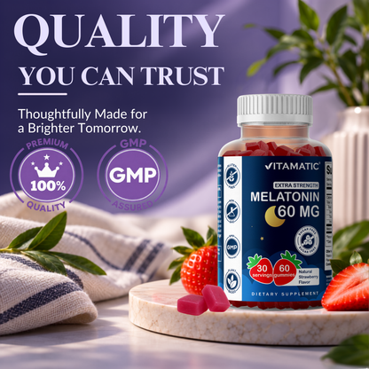 Vitamatic Sugar-Free Melatonin 60mg, 60 Gummies
