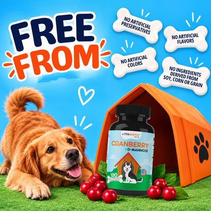 Cranberry for Dogs, 120 Chewable Tablets