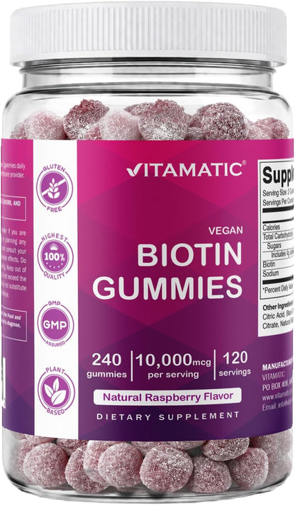 Biotin Gummies 10,000 mcg 240 ct