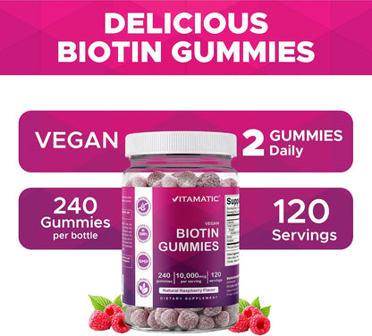 Biotin Gummies 10,000 mcg 240 ct