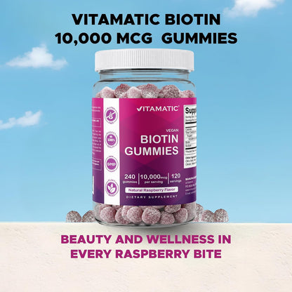 Biotin Gummies 10,000 mcg 240 ct
