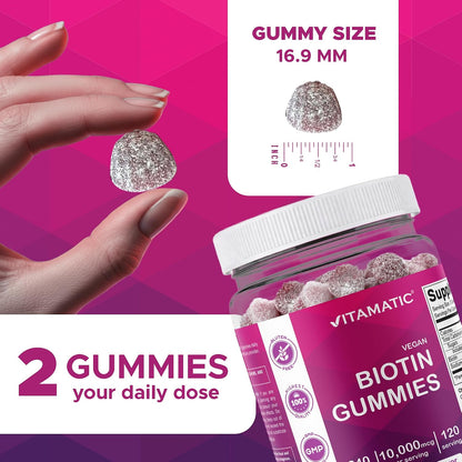 Biotin Gummies 10,000 mcg 240 ct
