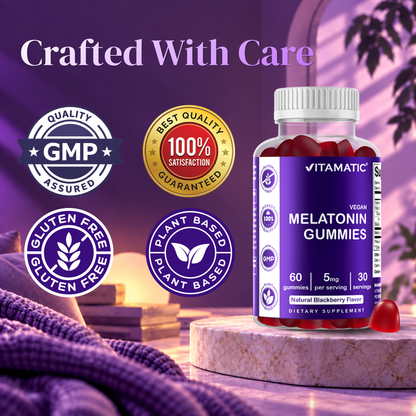 Vitamatic Melatonin 5mg Vegan Gummies, 60 Gummies