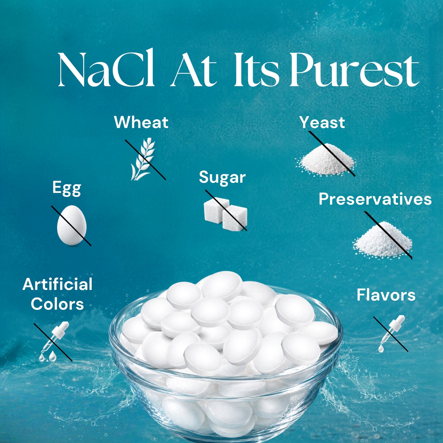 SODIUM CHLORIDE 1000 MG TABLETS FREE FROM IMG