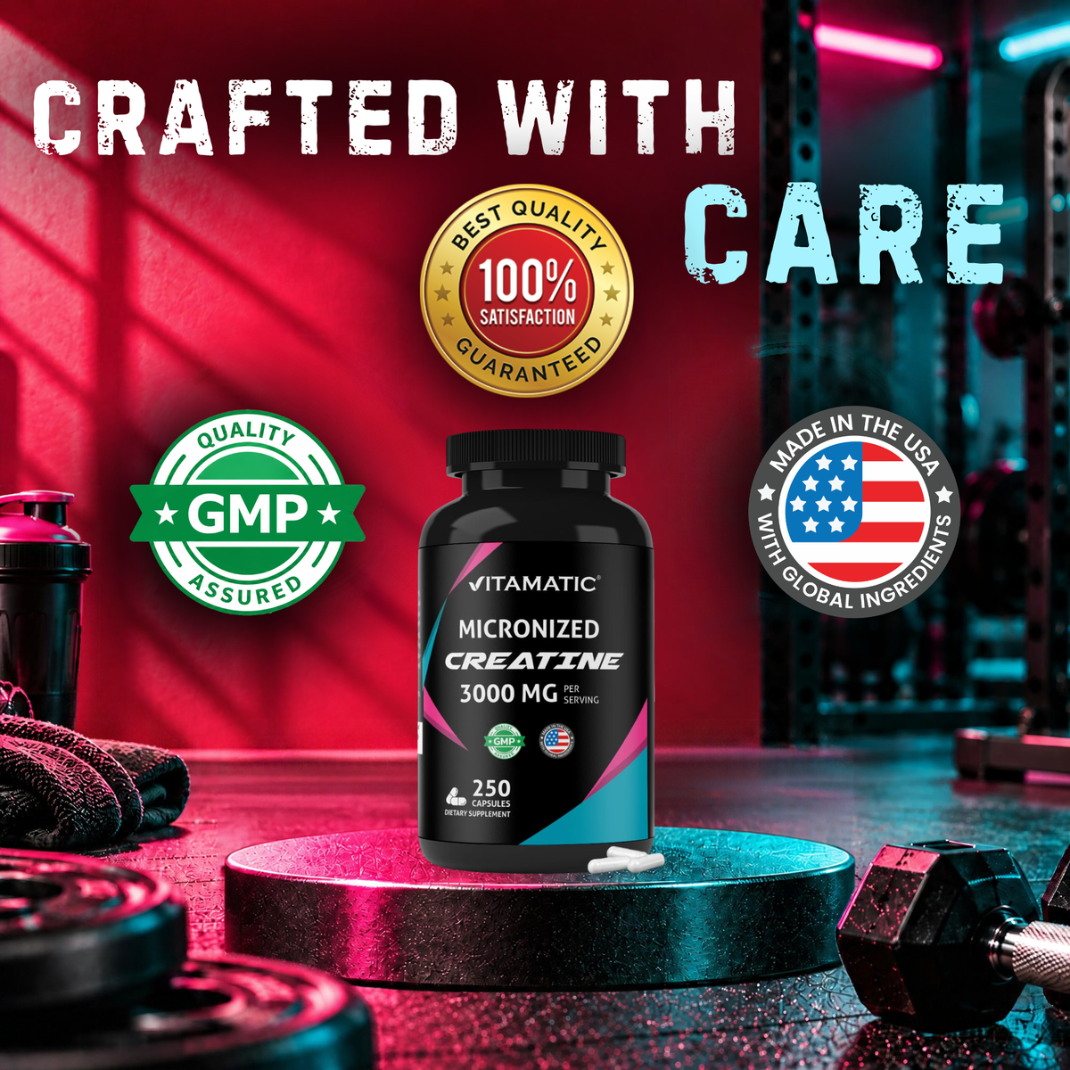Micronized Creatine Monohydrate Capsules