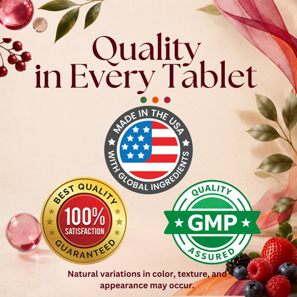 Vitamatic Folic Acid with B6 & B12, 180 Tablets