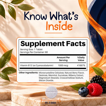 Vitamin B12 1000 mcg Tablets