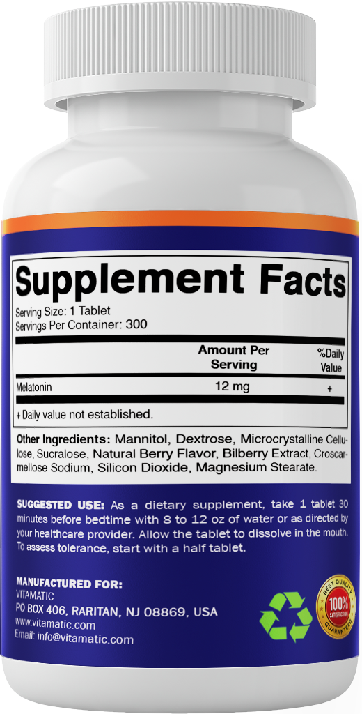 Melatonin 12mg Tablets