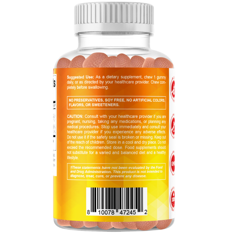 Vitamatic Sugar-Free Vitamin D3 2000 IU, 120 Gummies