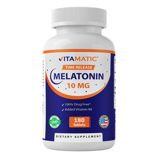 Time Release Melatonin 10mg with Vitamin B6 10mg