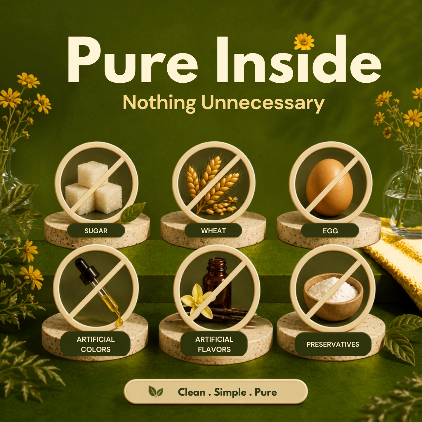Alpha Lipoic Acid capsules made without sugar, wheat, egg, artificial colors, artificial flavors, or preservatives.