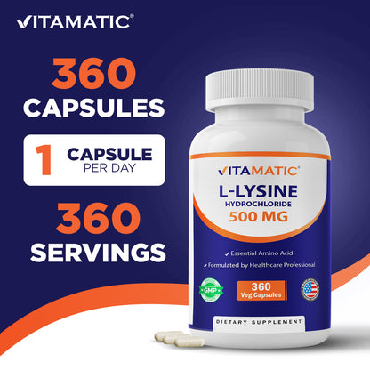 L-Lysine 500mg Capsules