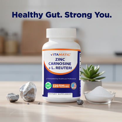 Zinc Carnosine + L. Reuteri 10B CFU Capsules