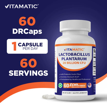 Lactobacillus Plantarum 20 Billion - 60 DR Capsule