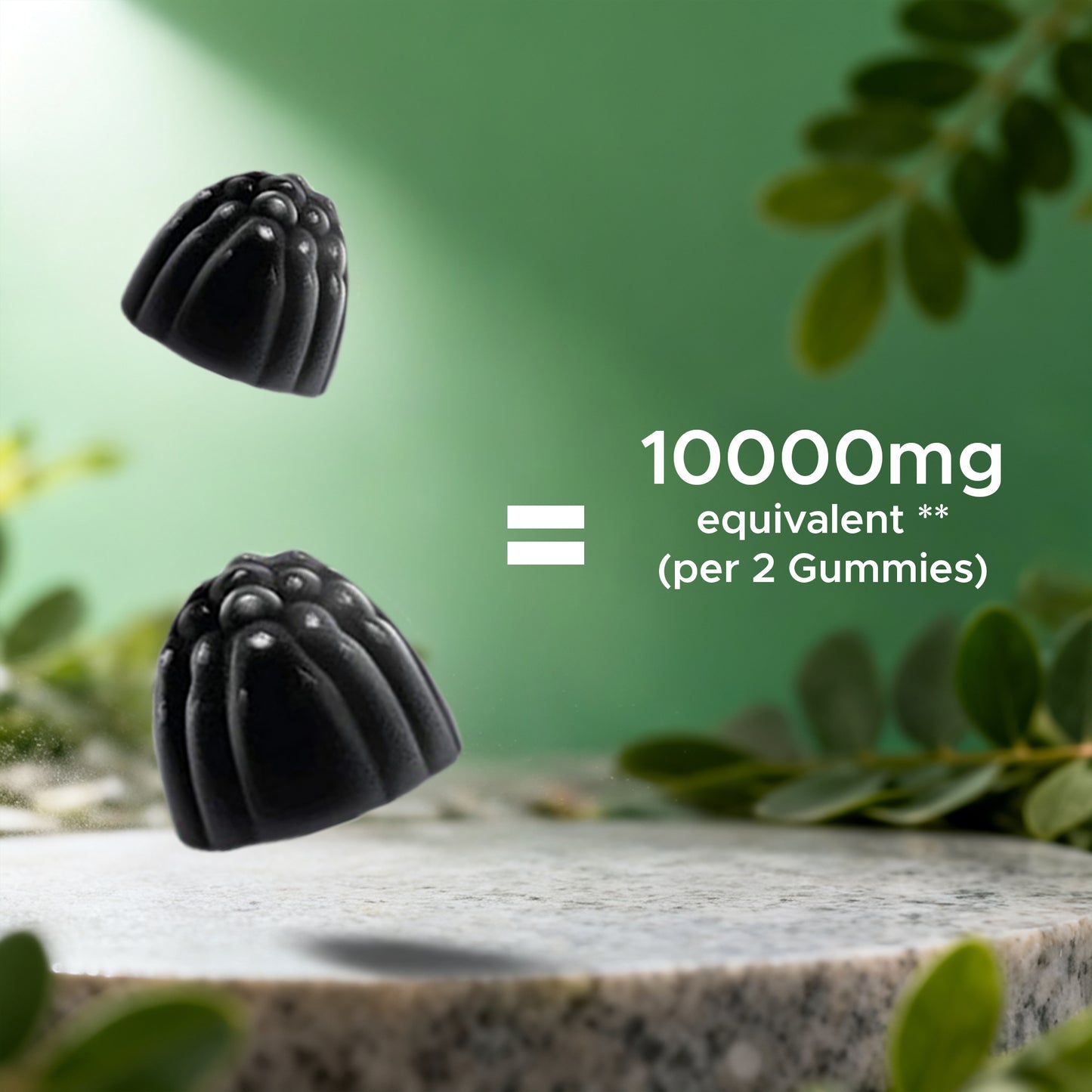 Moringa 100mg (50:1 Extract), Natural Mixed Fruit Flavor, 60 Gummies